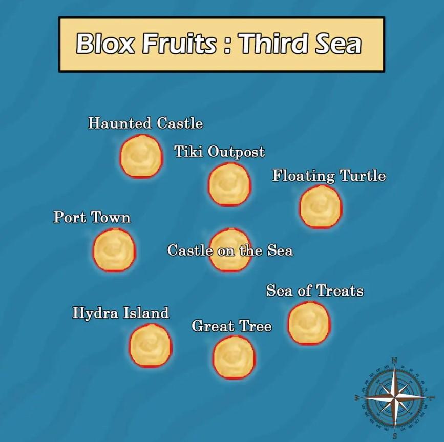 Blox Fruits Third Sea islands